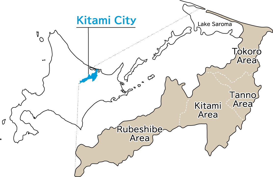 北見市の地図